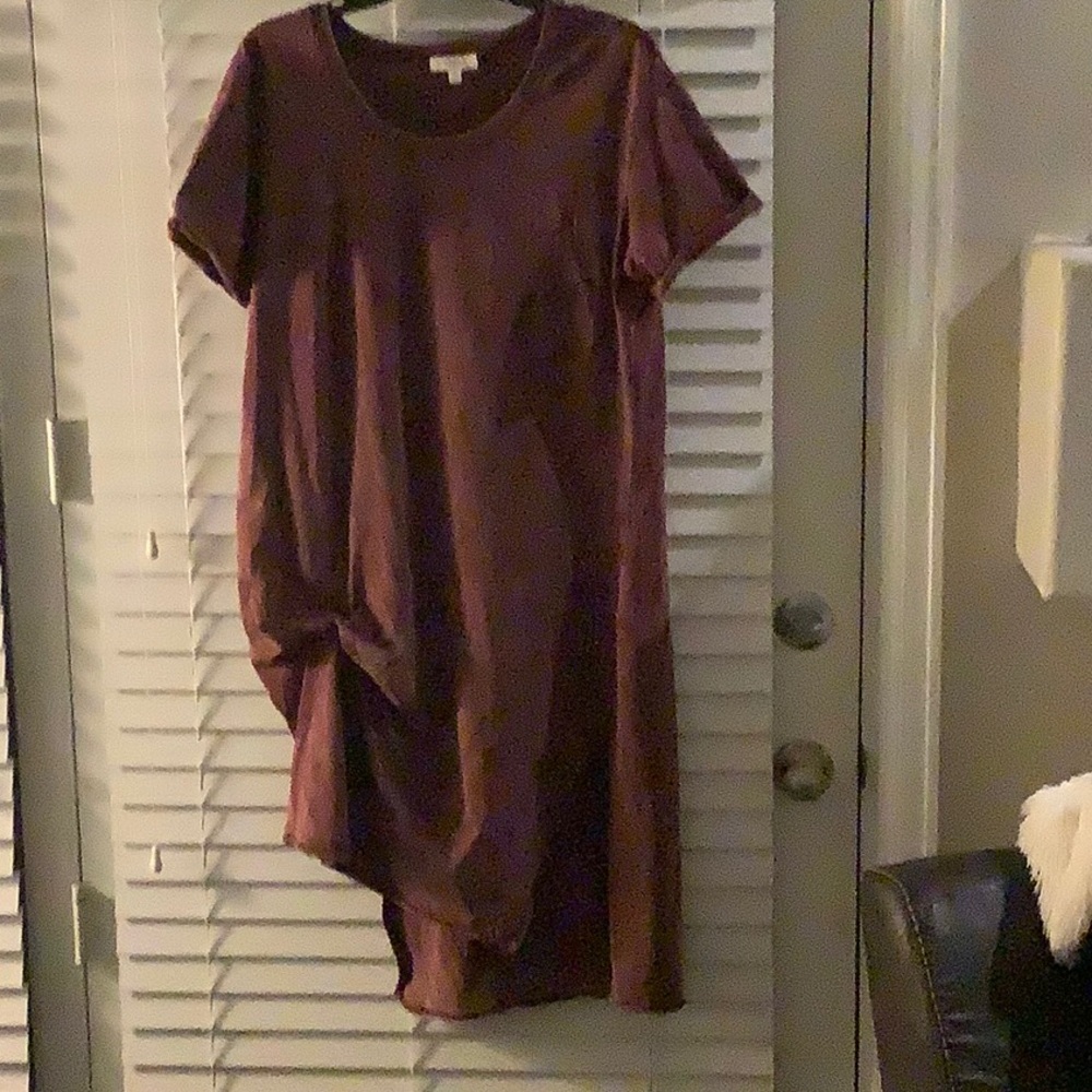 Umgee  mauve/ light burgundy dress